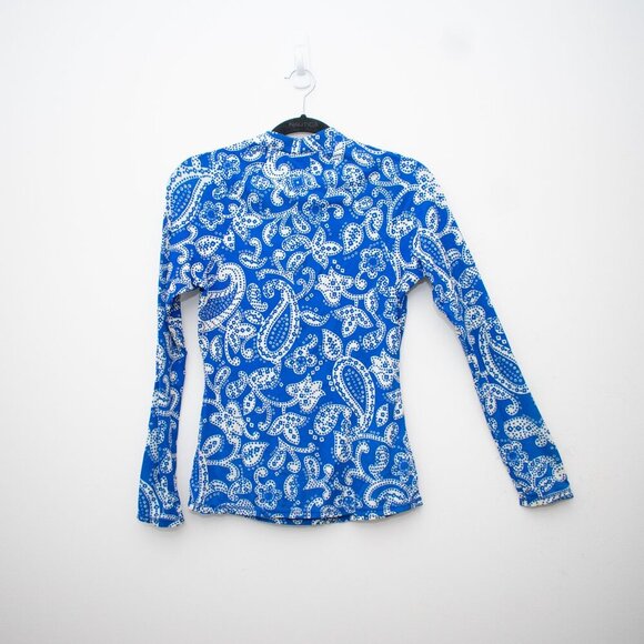 EUC! Boden Blue and White Swim Coverup with Long Sleeves - Picture 6 of 7